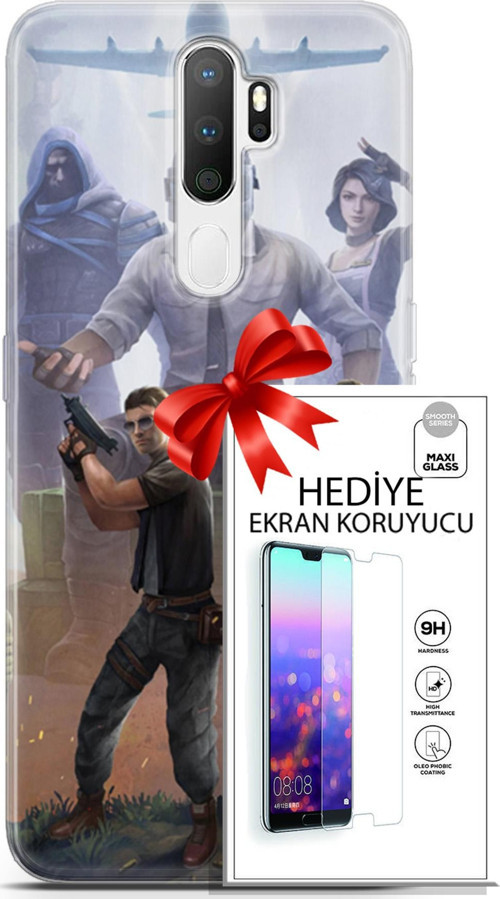Oppo A5 2020 Kılıf Orijinal Seri Pubg 09 Carlo Uv Kılıf Ve Ekran Koruyucu