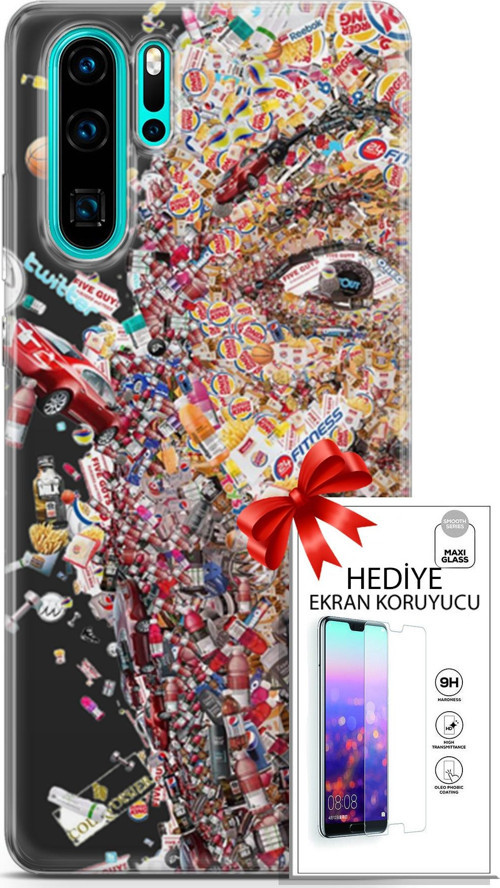 Huawei P30 Pro Kılıf Orijinal Seri Cardano 09 Fitness Uv Kılıf Ve Ekran Koruyucu