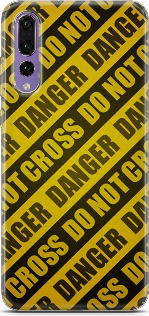 Huawei P20 Pro Kılıf Orijinal Seri Typo 05 Danger Koruma Kılıfı