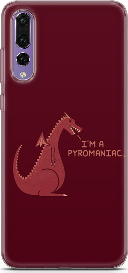 Huawei P20 Pro Kılıf Orijinal Seri Typo 07 I'M A Pyromaniac Desenli Kılıf
