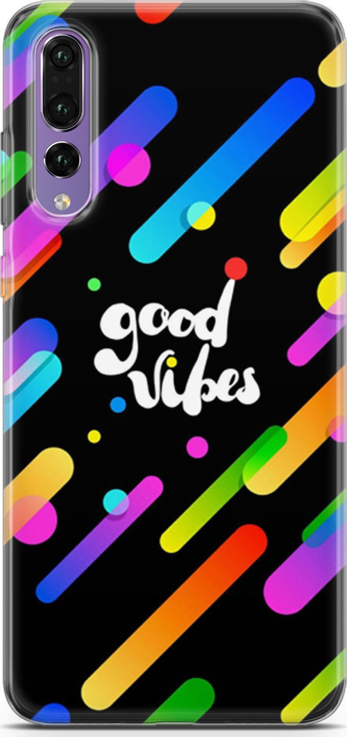 Huawei P20 Pro Kılıf Orijinal Seri Typo 27 Good Vibes Lazer Kesim Silikon