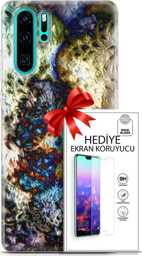 Huawei P30 Pro Kılıf Orijinal Seri Nature 13 Volkanik Case Kapak Ekran Koruyucu