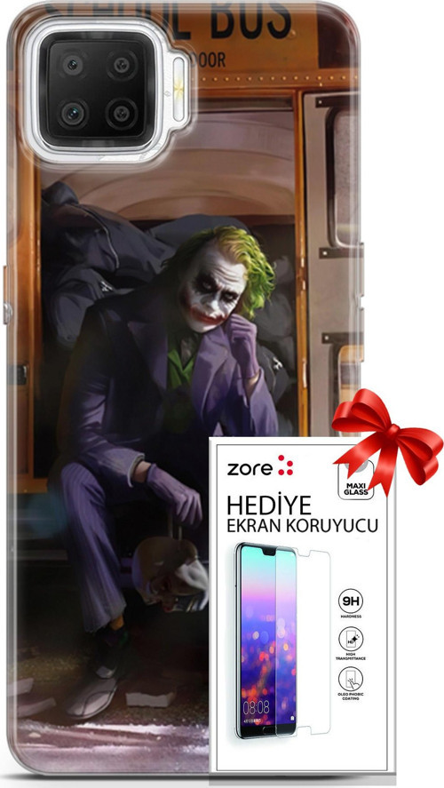 Oppo A73 Kılıf Orijinal Seri Supers 05 Joker Poster Koruma Kılıfı + Ekran Koruyucu