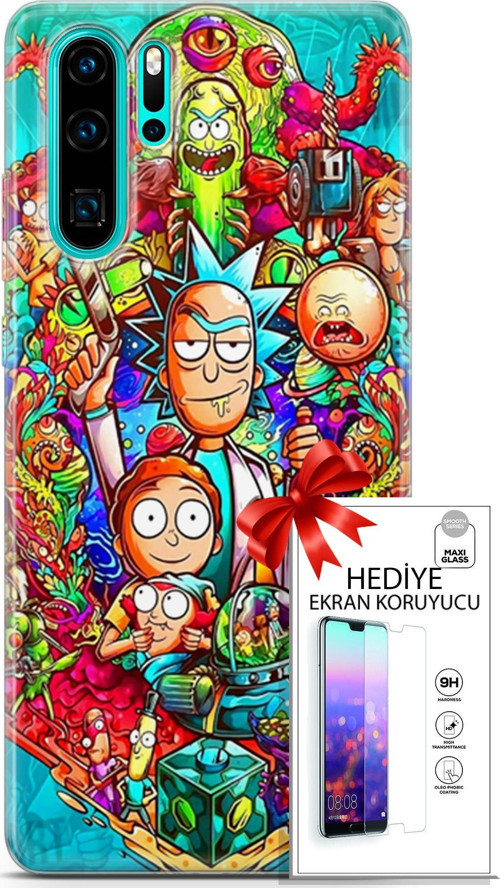 Huawei P30 Pro Kılıf Orijinal Seri Bounce 03 Hattie May Arka Kapak + Ekran Koruyucu