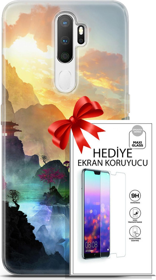 Oppo A5 2020 Kılıf Orijinal Seri Neo 06 Cyclops Koruyucu Kapak Ekran Koruyucu