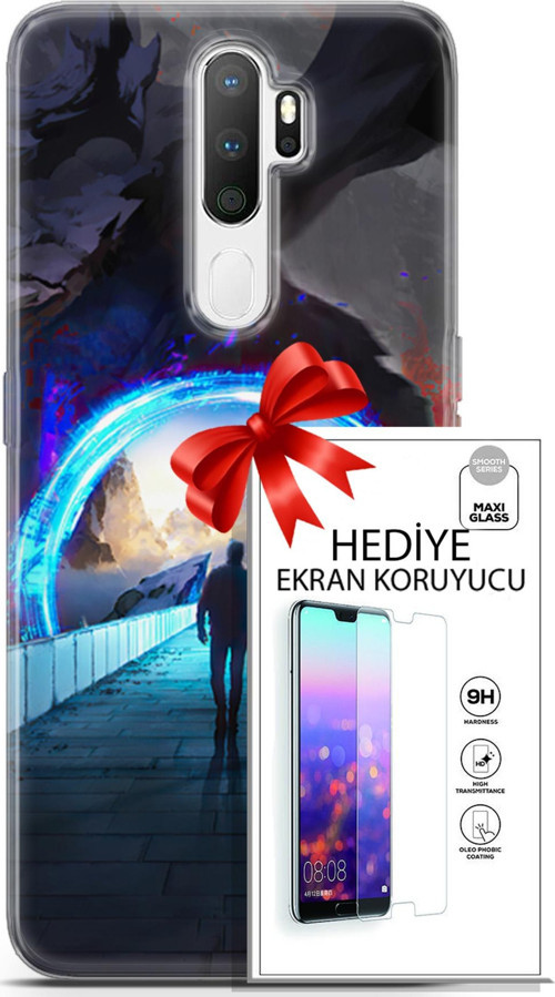 Oppo A5 2020 Kılıf Orijinal Seri Neo 20 Punish Renkli Kılıf Ekran Koruyucu