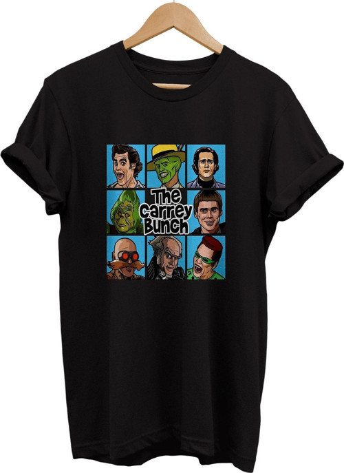 Jim Carrey Karakterleri Baskılı %100 Pamuk Basic T-Shirt Normal Beden Tişört