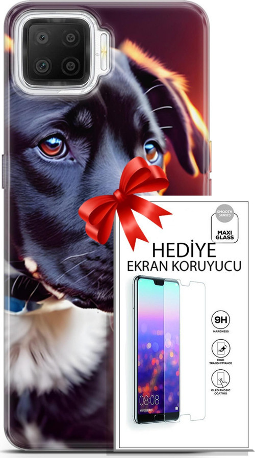 Oppo A73 Kılıf Orijinal Seri Dogs 27 Rostov Lazer Kesim Silikon Ekran Koruyucu
