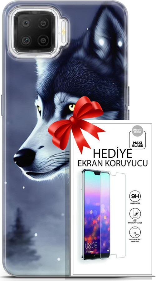 Oppo A73 Kılıf Orijinal Seri Dogs 06 Yalnız Kurt Koruyucu Kapak Ekran Koruyucu
