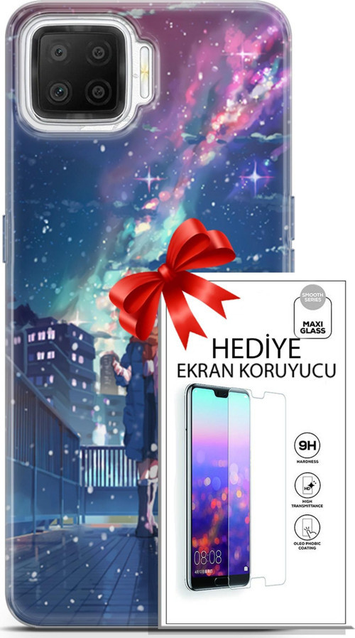 Oppo A73 Kılıf Orijinal Seri Fantasy 10 Anime Kar Full Hd Kılıf + Ekran Koruyucu