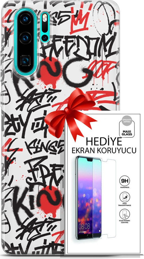 Huawei P30 Pro Kılıf Orijinal Seri Punky 22 King Freedom Kap + Ekran Koruyucu