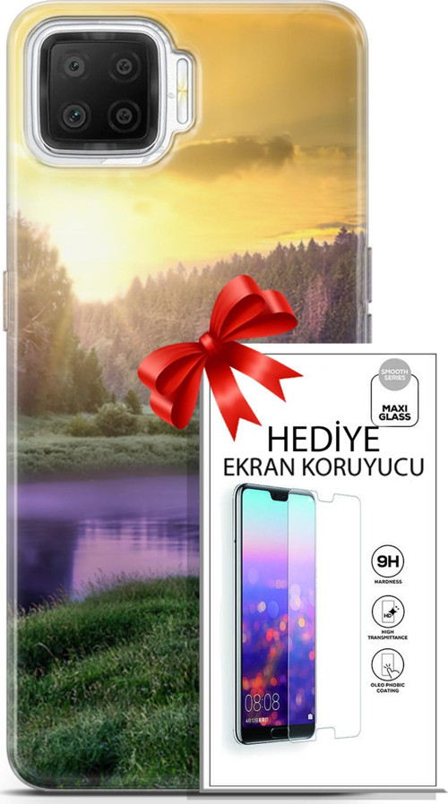 Oppo A73 Kılıf Orijinal Seri Fantasy 05 Nehir Koruma Kılıfı + Ekran Koruyucu