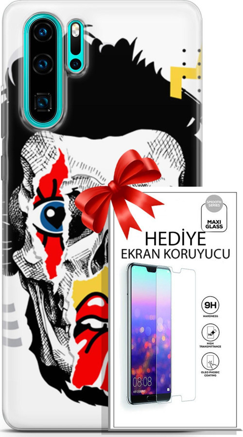 Huawei P30 Pro Kılıf Orijinal Seri Punky 05 Karışık Koruma Kılıfı + Ekran Koruyucu
