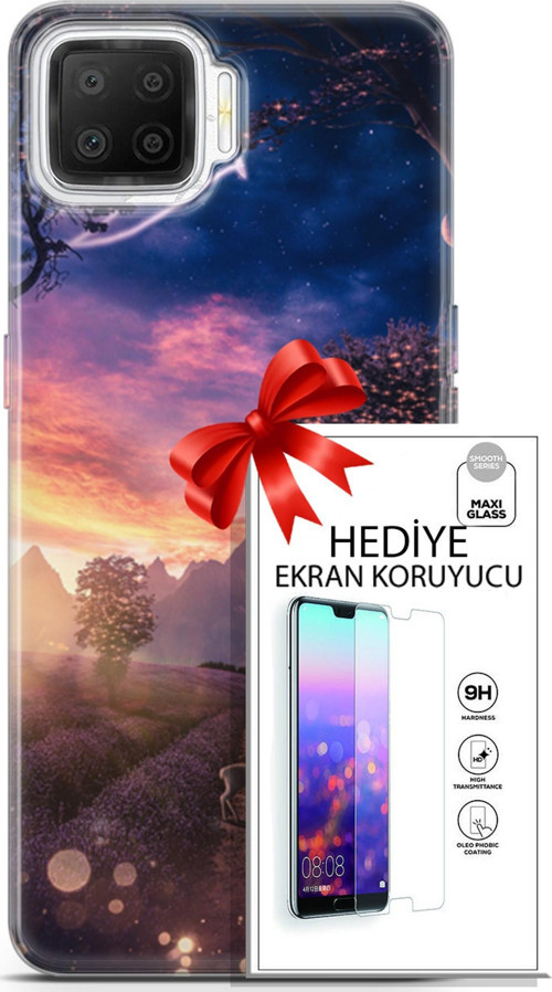 Oppo A73 Kılıf Orijinal Seri Fantasy 15 Keçi Kalın Silikon + Ekran Koruyucu