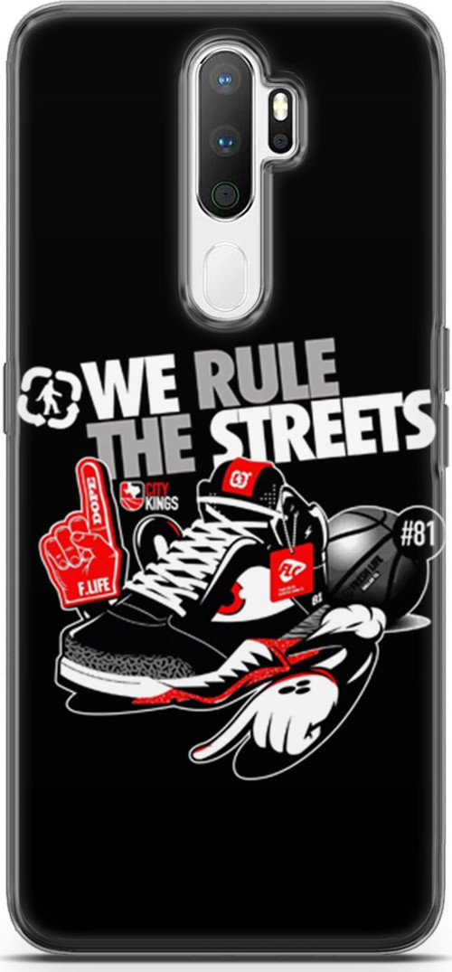 Oppo A5 2020 Kılıf Orijinal Seri Typo 25 We Rule The Streets Soyulmayan Kılıf