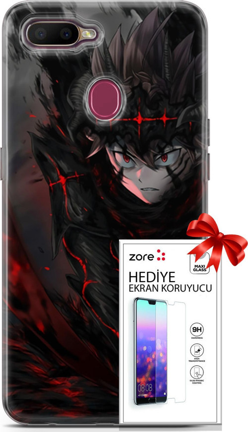 Oppo Ax7 Kılıf Orijinal Seri Supers 14 Asta Devil Anime Cover Kılıf + Ön Ekran Koruyucu