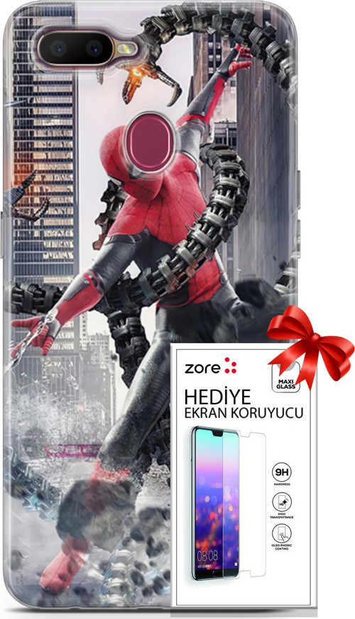 Oppo Ax7 Kılıf Orijinal Seri Supers 25 No Way Home Soyulmayan Kılıf + Ekran Koruyucu Full Korumak