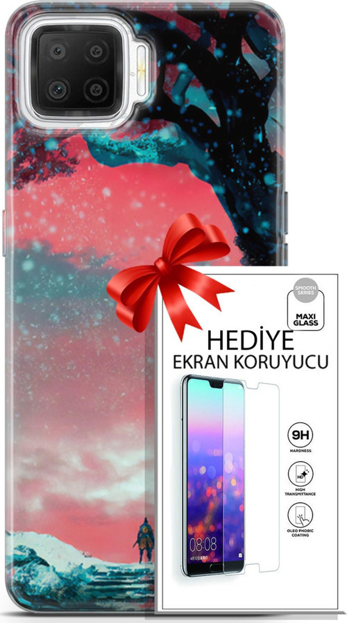 Oppo A73 Kılıf Orijinal Seri Neo 01 Bıçaklı Joker Telefon Kılıfı + Ekran Koruyucu