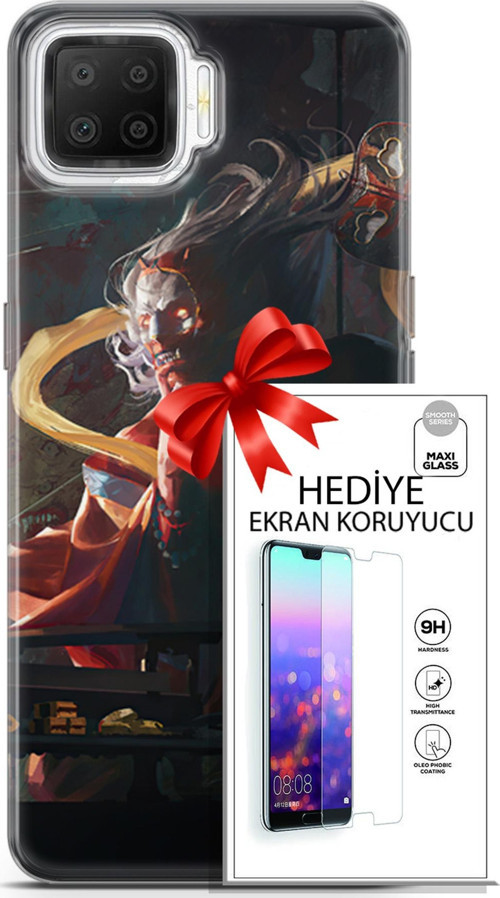 Oppo A73 Kılıf Orijinal Seri Neo 07 Batman Vs Deathstroke Desenli Kılıf + Ön Ekran Koruyucu