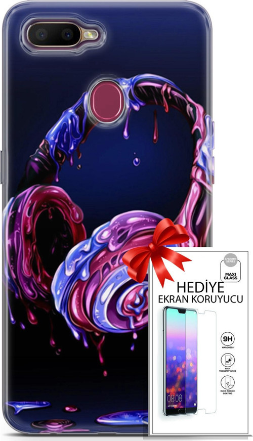 Oppo Ax7 Kılıf Orijinal Seri Cardano 14 Kulaklık Cover Kılıf + Ön Ekran Koruyucu