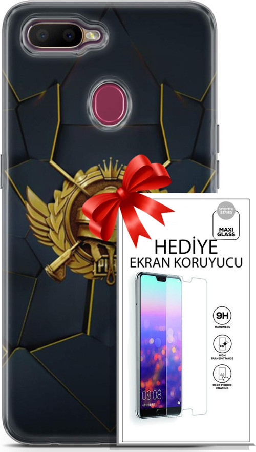 Oppo Ax7 Kılıf Orijinal Seri Pubg 16 Amblem Hediyelik Kılıf Ve Ekran Koruyucu