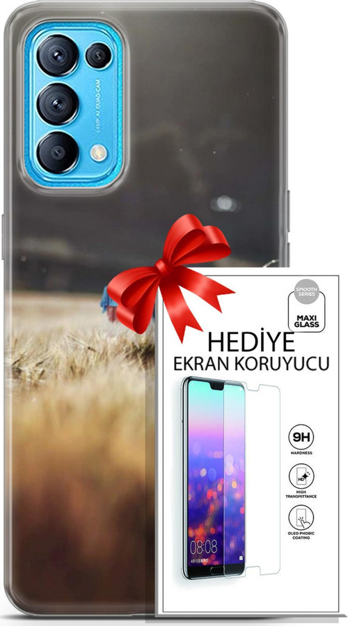 Oppo Reno 5 Pro Kılıf Orijinal Seri Pubg 03 Ana Karakter Arka Kapak + Ekran Koruyucu