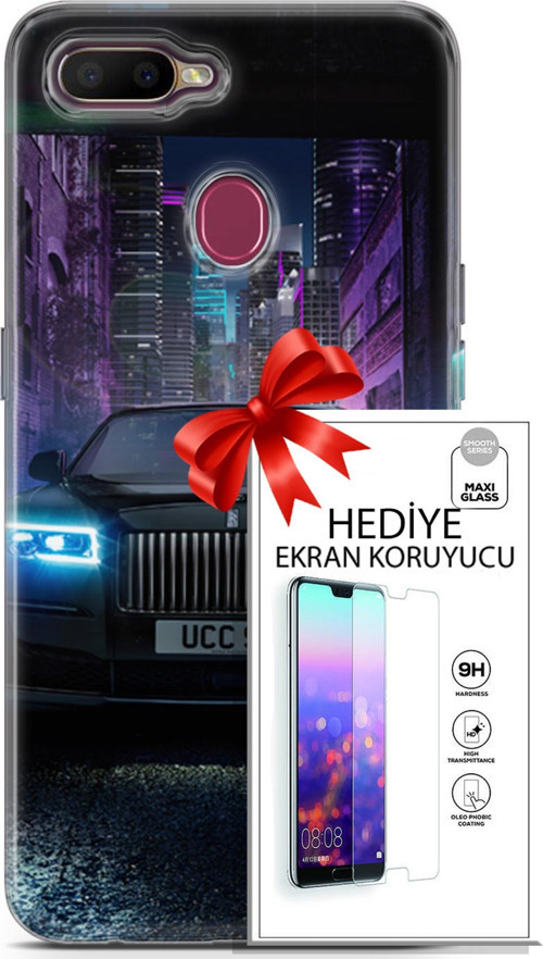 Oppo Ax7 Kılıf Orijinal Seri Fantasy 12 Rolls Royce Tasarım Kılıf + Ekran Koruyucu