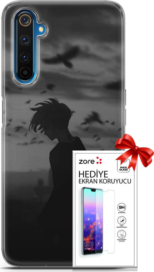 Realme 6 Pro Kılıf Orijinal Seri Supers 26 Gambar Anime Soft Kapak + Ekran Koruyucu