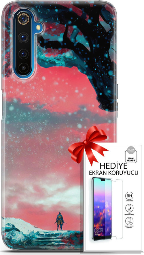 Realme 6 Pro Kılıf Orijinal Seri Algorand 23 Şövalye Telefon Kabı Ve Ekran Koruyucu