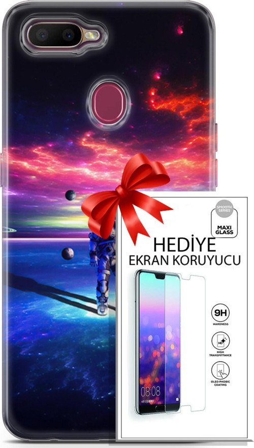 Oppo Ax7 Kılıf Orijinal Seri Neo 22 Kaptan Amerika Kap + Ekran Koruyucu