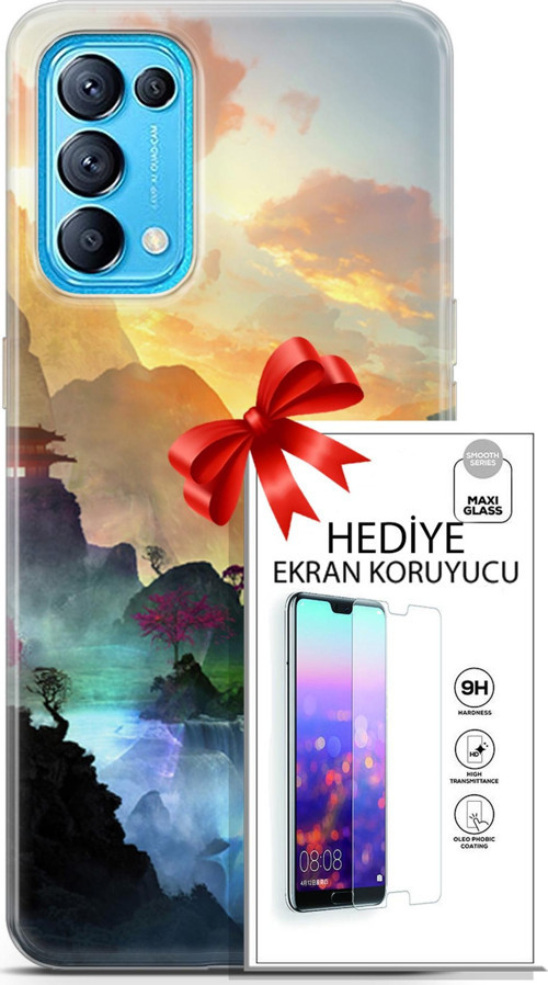 Oppo Reno 5 Pro Kılıf Orijinal Seri Neo 06 Cyclops Koruyucu Kapak Ekran Koruyucu