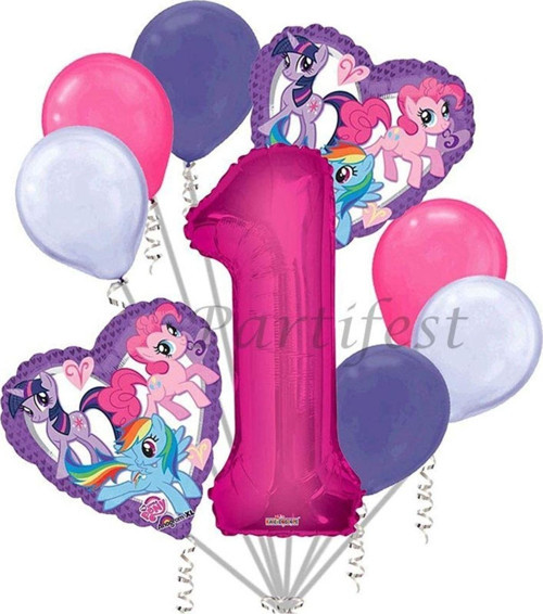 My Little Ponny Balon Set My Little Ponny Folyo Balon Set Konsept Doğum Günü Set 1 Yaş Balon