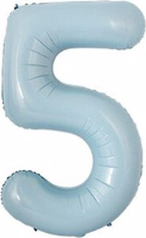 Rakam Folyo Balon Bebek Mavisi Mavi 5 Yaş Balon 76 Cm Sayı Balon Uçan Balon Helyum Balon