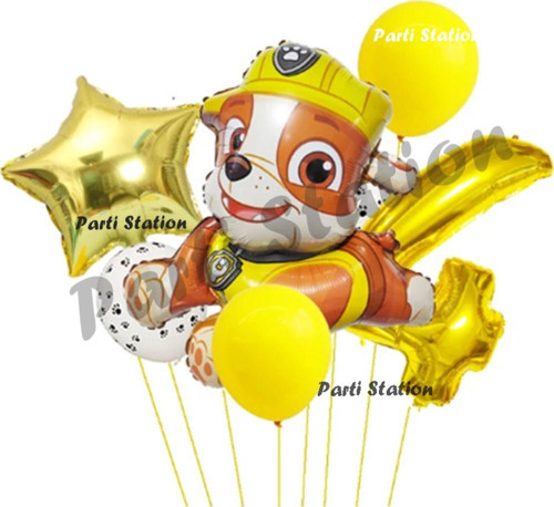 Paw Patrol Balon Set 4 Yaş Paw Petrol Rubble Doğum Günü Parti Folyo Balon Seti