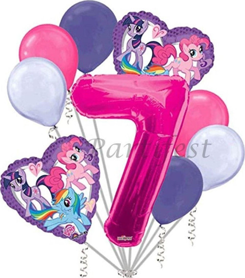 My Little Ponny Balon Set My Little Ponny Folyo Balon Set Konsept Doğum Günü Set 7 Yaş Balon