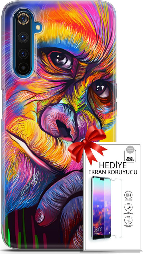 Realme 6 Pro Kılıf Orijinal Seri Bounce 26 Skylar Carter Soft Kapak + Ekran Koruyucu
