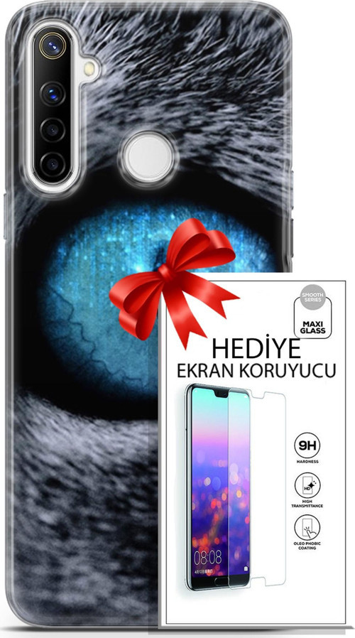 Realme 6İ Kılıf Orijinal Seri Scotish-British 29 Pov Eye Leke Tutmaz Kapak + Ekran Koruyucu