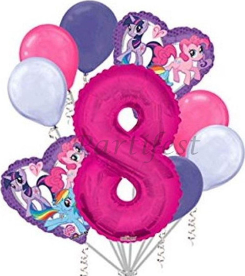 My Little Ponny Balon Set My Little Ponny Folyo Balon Set Konsept Doğum Günü Set 8 Yaş Balon