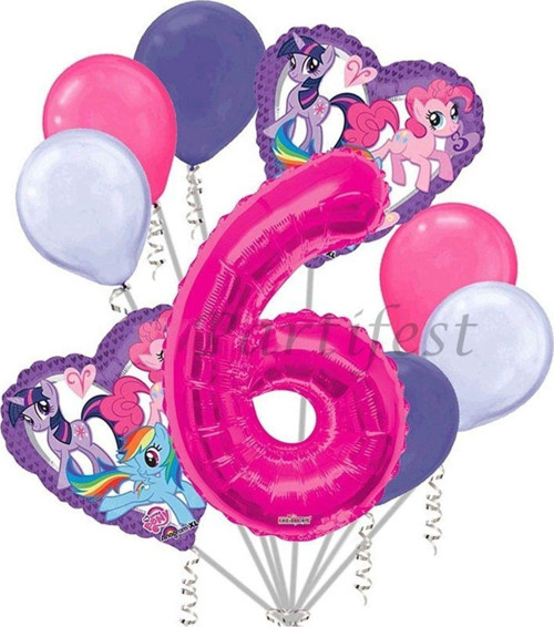 My Little Ponny Balon Set My Little Ponny Folyo Balon Set Konsept Doğum Günü Set 6 Yaş Balon