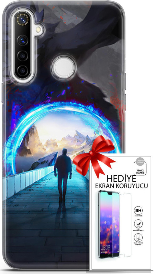 Realme 6İ Kılıf Orijinal Seri Algorand 06 Tünelin Sonu Koruyucu Kapak Ekran Koruyucu
