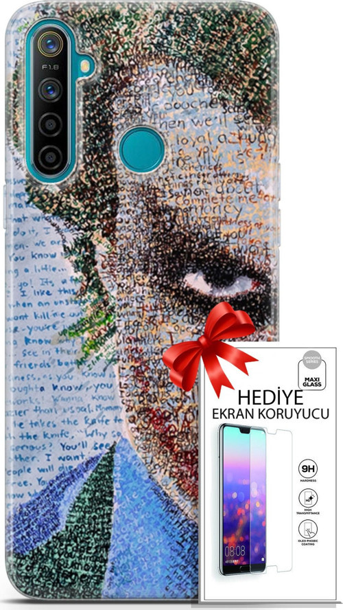 Realme 5İ Kılıf Orijinal Seri Cardano 10 Joker Full Hd Kılıf + Ekran Koruyucu
