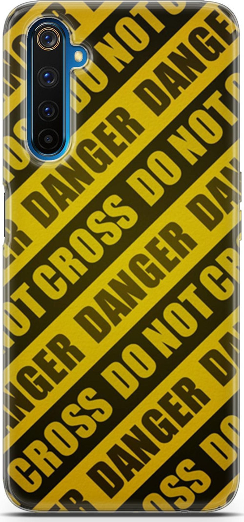 Realme 6 Pro Kılıf Orijinal Seri Typo 05 Danger Koruma Kılıfı
