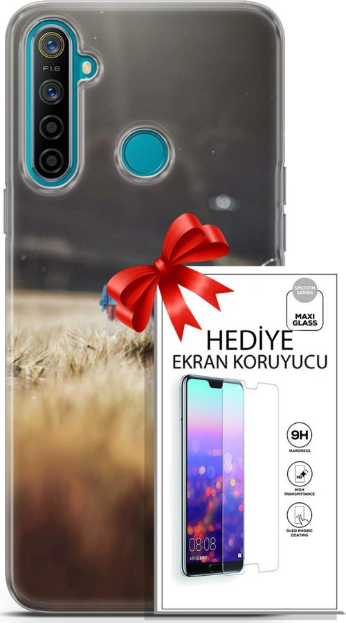 Realme 5İ Kılıf Orijinal Seri Pubg 03 Ana Karakter Arka Kapak + Ekran Koruyucu
