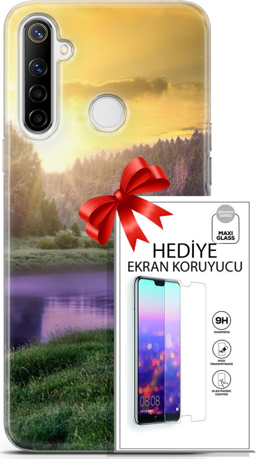 Realme 6İ Kılıf Orijinal Seri Fantasy 05 Nehir Koruma Kılıfı + Ekran Koruyucu
