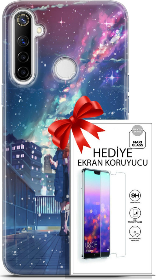 Realme 6İ Kılıf Orijinal Seri Fantasy 10 Anime Kar Full Hd Kılıf + Ekran Koruyucu