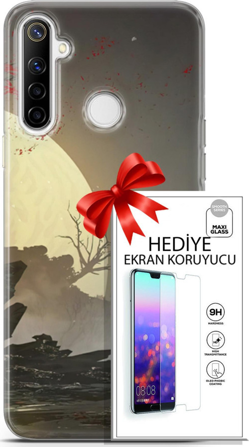 Realme 6İ Kılıf Orijinal Seri Fantasy 29 Anime Savaşçı Leke Tutmaz Kapak + Ekran Koruyucu