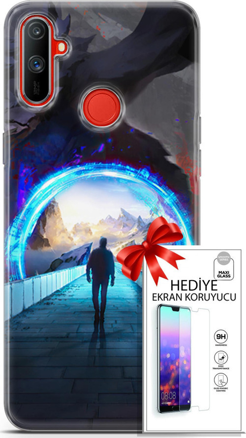 Realme C3 Kılıf Orijinal Seri Algorand 06 Tünelin Sonu Koruyucu Kapak Ekran Koruyucu