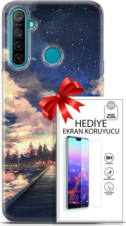 Realme 5İ Kılıf Orijinal Seri Fantasy 22 Sonsuz Yol Kap + Ekran Koruyucu