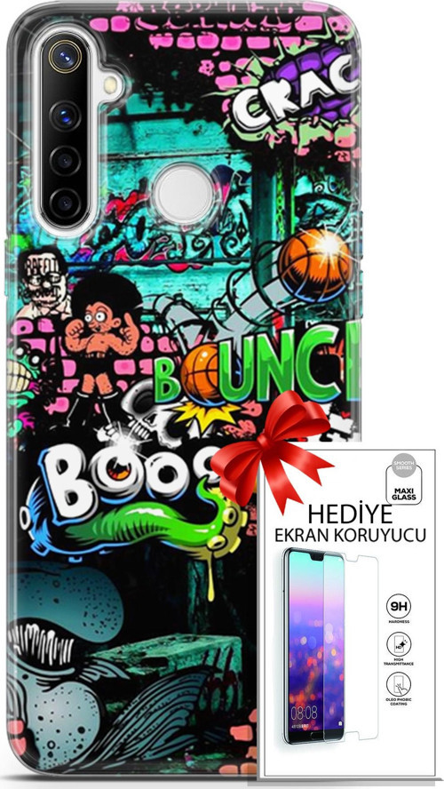 Realme 6İ Kılıf Orijinal Seri Bounce 02 Lois Francis Kapak Ve Ekran Koruyucu