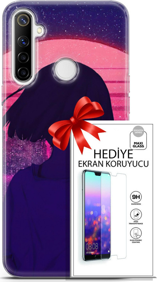 Realme 6İ Kılıf Orijinal Seri Neo 12 Blak Panther Tasarım Kılıf + Ekran Koruyucu